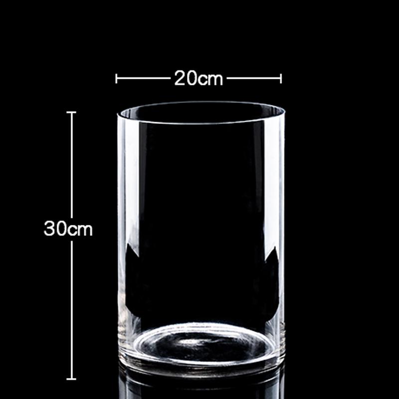 Bardzo Duży Przezroczysty Szklany Wazon do Salonu lub na Stół Jadalny - Idealny do Bambusa, Suszonych Kwiatów i Aranżacji Wodnych