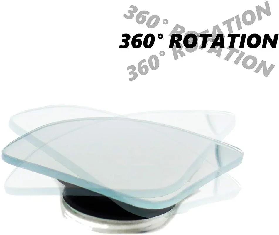 1/2pcs Car Mirror Wide Angle Car Blind Spot Mirrors 360° Adjustable Auxiliary Rearview Mirrors HD Frameless Small Round Mirror
