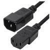 LogiLink 1.8m IEC C14 To C13 230V 10A Black PC VDE Power Extension Cord