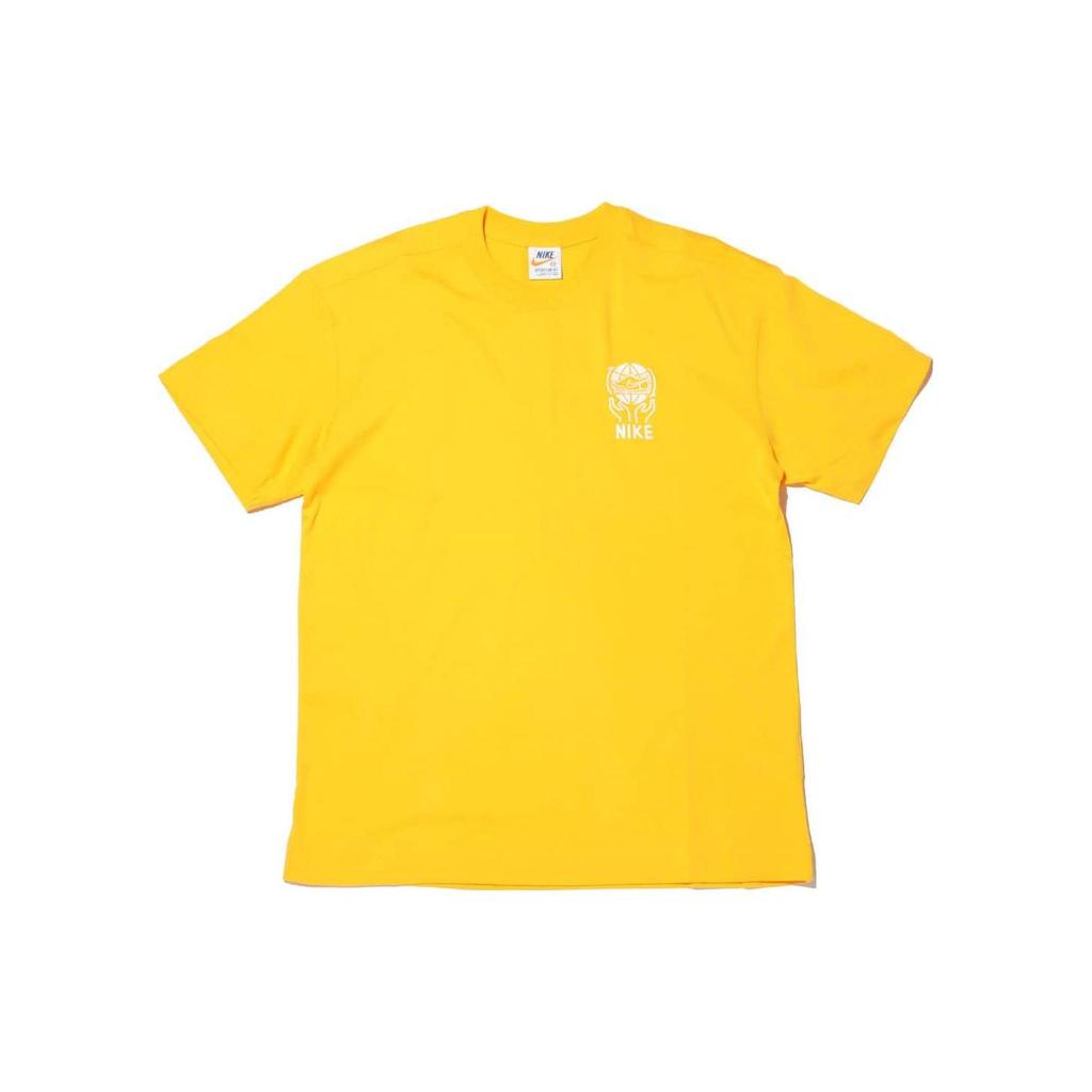 Nike Logo Breathable Printed Short Sleeve Drop Shoulder T-Shirt Men T-Shirts Yellow DA1490-700