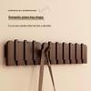 YIXI Solid Wood Entryway Coat Rack