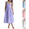 Women's Camisole Dress Sexy  Wrap Ruched Slit Cocktail Dresses For Women Evening Party Elegant Strappy  Dress No Pocket