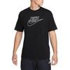 Nike T Shirts Men's Black Crew Neck Moderate Straight Fit DR7826-010