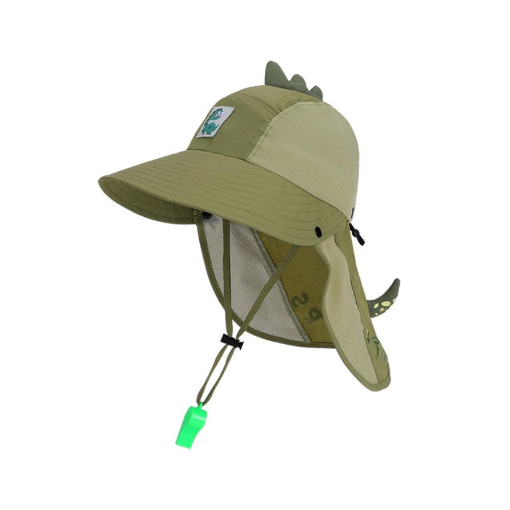 Sun Protection Kids Whistle Sunscreen Hat Extended Shawl Summer Sunshade Hat  Boys and Girls
