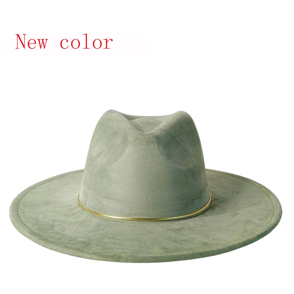 Suede Wide-brimmed Hat 9.5 Cm Brim Width Unisex Suitable for Jazz Hat Fedora Hat Church Hat Felt Hat Soft Felt Hat Panama Hat.