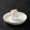 Cute Ceramic Puppy Incense Holder: Sandalwood Incense Burner & Tea Ceremony Ornament for Home Decor