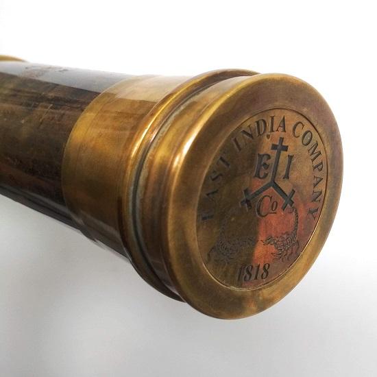 Brass Telescope Spyglass East India Company 1818 Tracker Pirate Spyglass Scope 81.28 Cm Large Handstitched Leather Gift