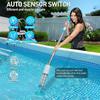 Pool Cleaning Kit Powerful Motor Rechargeable Handheld Cordless Skimmer For Pool Filter Swimming Pool Cleaner Set Pool Vacuum