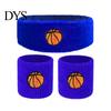 Sports Headband 1 Set Kids Wristband Ball Embroidery Stretch Breathable High Elasticity Sweat Absorbing Boys Girls Knitted Basketball Volleyball Wrist