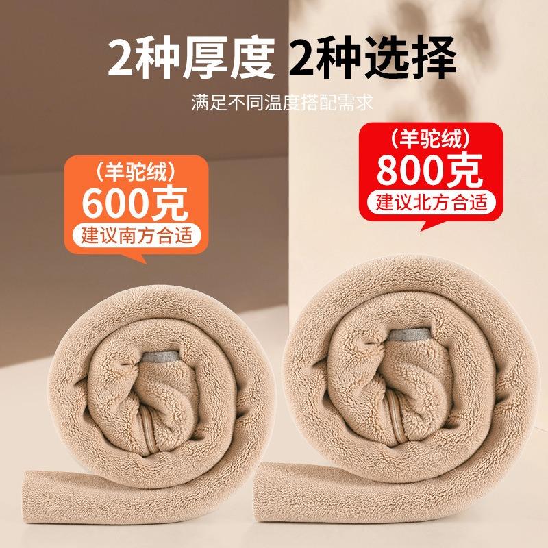 Thickened camel wool thermal pants outer wear cotton pants autumn and winter new gray velvet leggings