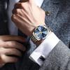 Xqiyi Men S Waterproof Analog Quartz Watch Blue Day Date buSineSS Blue Dial