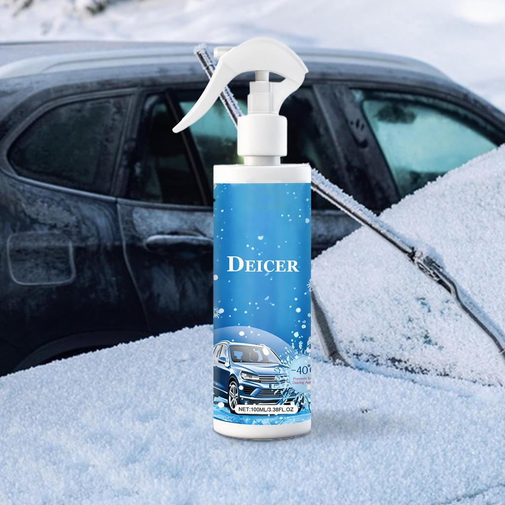 Windschutzscheiben-Enteiser-Sprayflüssigkeit 100 ml Automobil-Eisschmelzflüssigkeit Auto-Glas-Eisschmelzspray Für Fahrer Lkw Wohnmobile SUVs