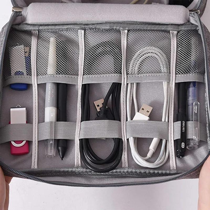 Cable Storage Bag Organizer Digital Electronic Organizer Portable USB Data Line Charger Plug Storage Bags Travel Cable Organizer