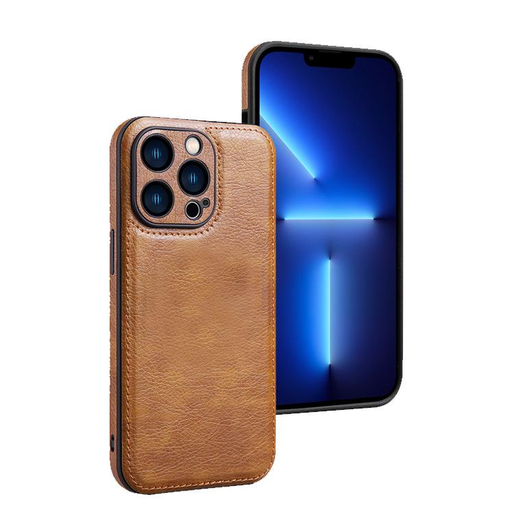 Leather Protective Case for iPhone 16 Pro Max / 15 Pro