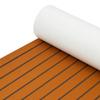 106"*35" Yacht RV Boat Flooring Decking Sheet Pad EVA Foam Faux Teak Marine Mat Decking Flooring Sheet Carpet Pad 6mm