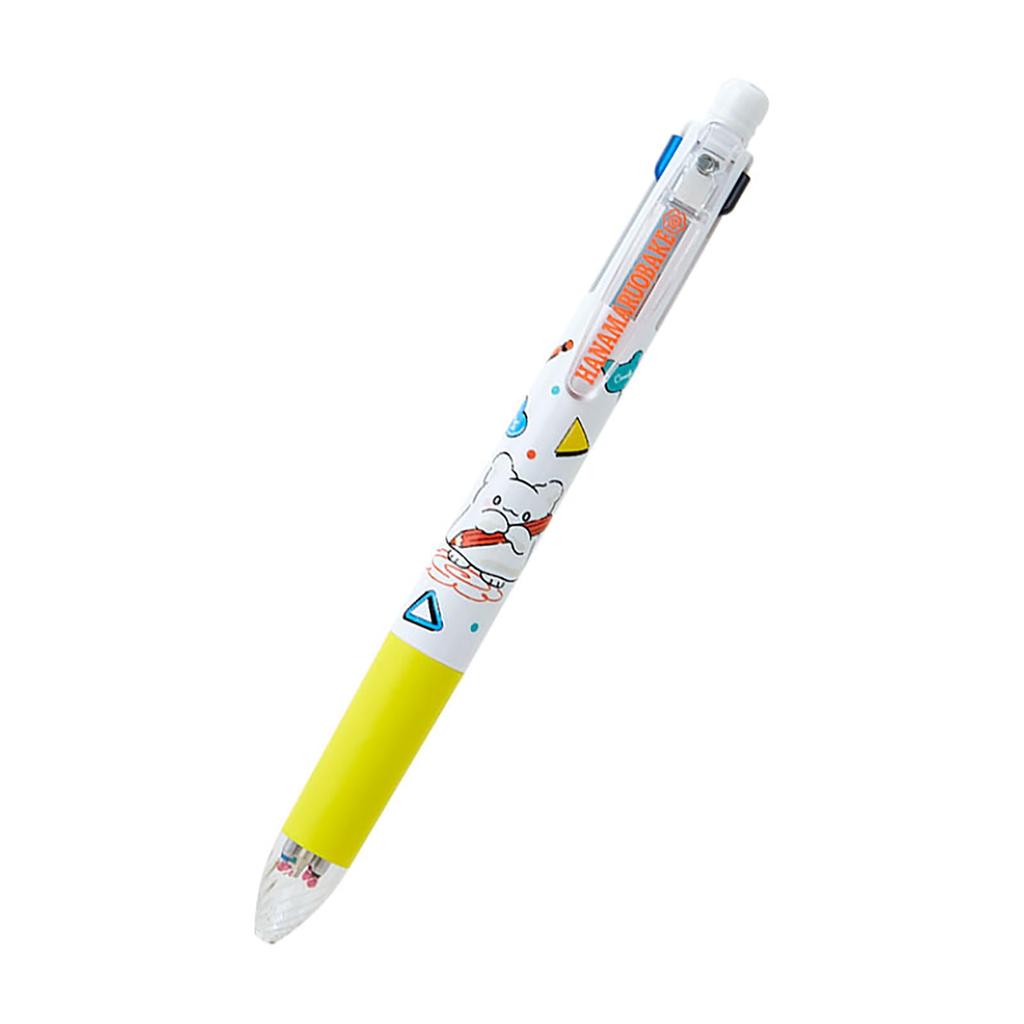 Sanrio Ballpoint Pen Mechanical Sarasa Hanamaru Obake Ink 283347 4-Color & Pencil, Multi, (Ghost) Colors Black, Blue, Red, Green, 0.5mm,