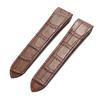 Echtes Kalbsleder Uhrenarmbänder Slub-Muster 20mm 23mm Uhrenarmband für Cartier Santos für Herren Damen Faltschließe Armband