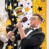 LOLStar New Years Eve Party Supplies 2026, 2 Pack Black Gold Silver Star Pattern New Years Decorations 3.3X6.6 Ft Foil Fringe Curta NYE Backdrop