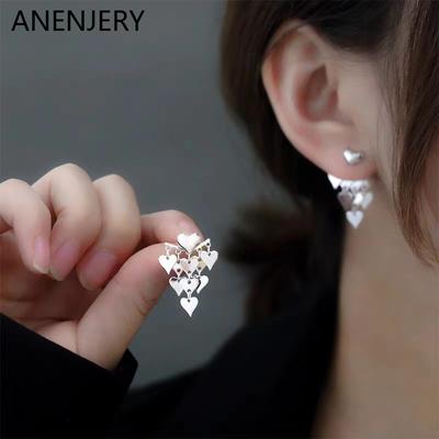 Herz-Quasten-Ohrringe für Damen, schlicht, trendig, Party-Schmuck, Geschenke