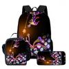 Kids Cartoon Backpack Set With Lunch Bag Pencil Case - Lightweight Ergonomic School Grades 1-6