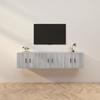 VidaXL Wall-mounted TV Cabinets 3 Pcs Sonoma Grey 57x34.5x40 Cm 3188348