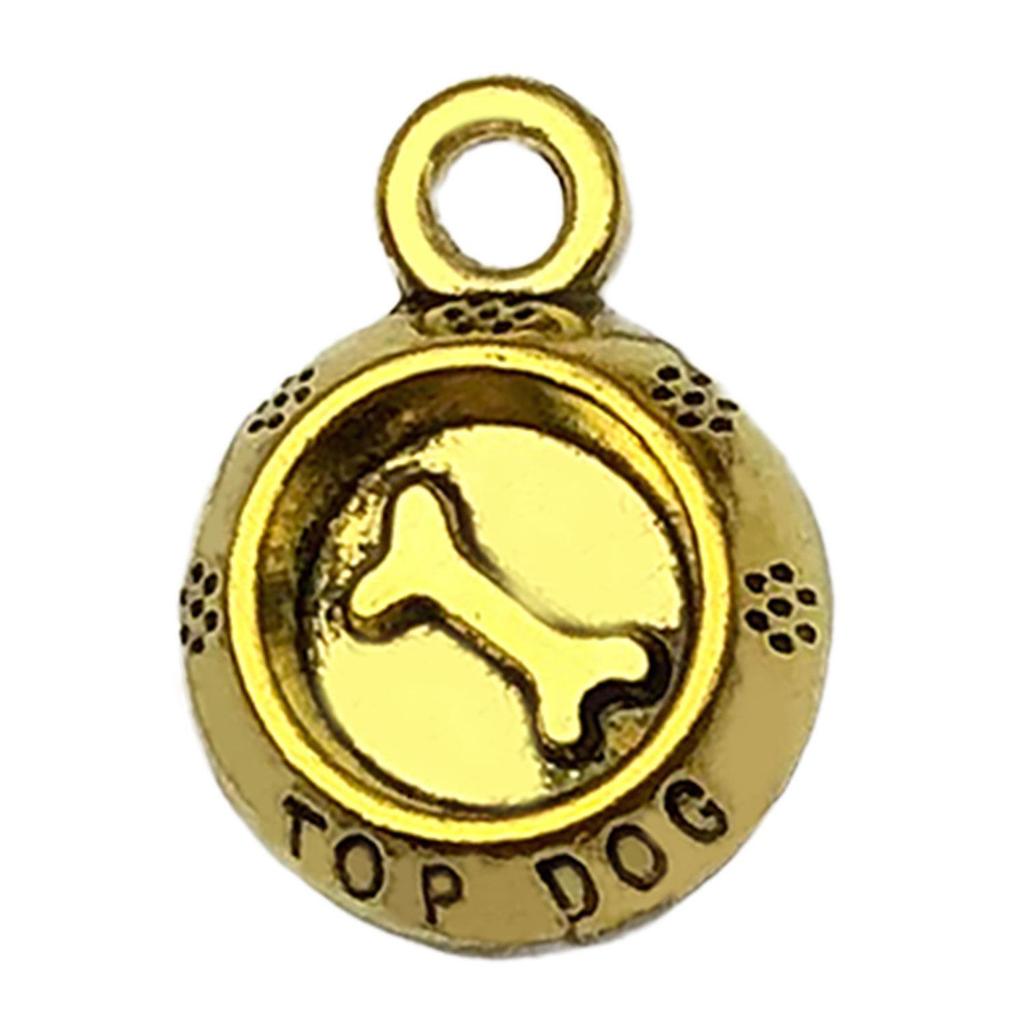 20-Pack Retro Alloy Dog Bone & Animal Cartoon Charms for DIY Bracelets and Necklaces