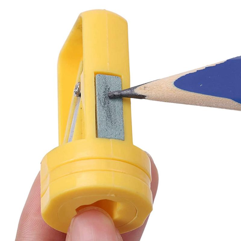 Carpenter Pencil Sharpener- 4 Pack Manual Pencil Sharpener for Flat Carpenter Pencils , Portable Pencil Sharpening Tool