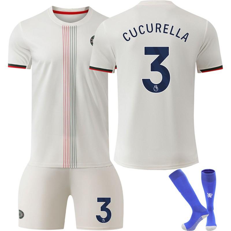 2526 Chelsea Away Football Jersey No. 7 Sterling 8 Enzo 6 Silva Home Correct Version Set