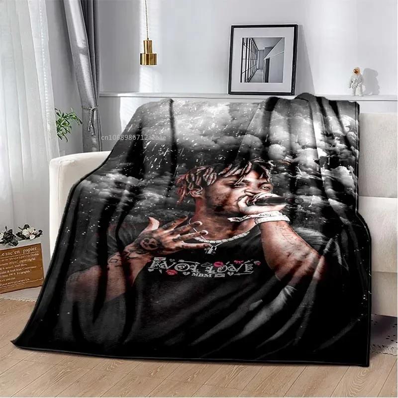 Album Rapper Juice Wrld 999 Blanket Poster Art Printed Flannel Blanket Soft Bedspread Sofa Warming Cover Gift for Music Fans