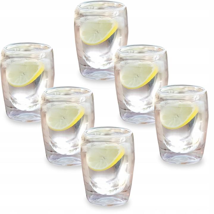 Set Of 6 Thermal Glasses Of Espresso Coffee 80 Ml