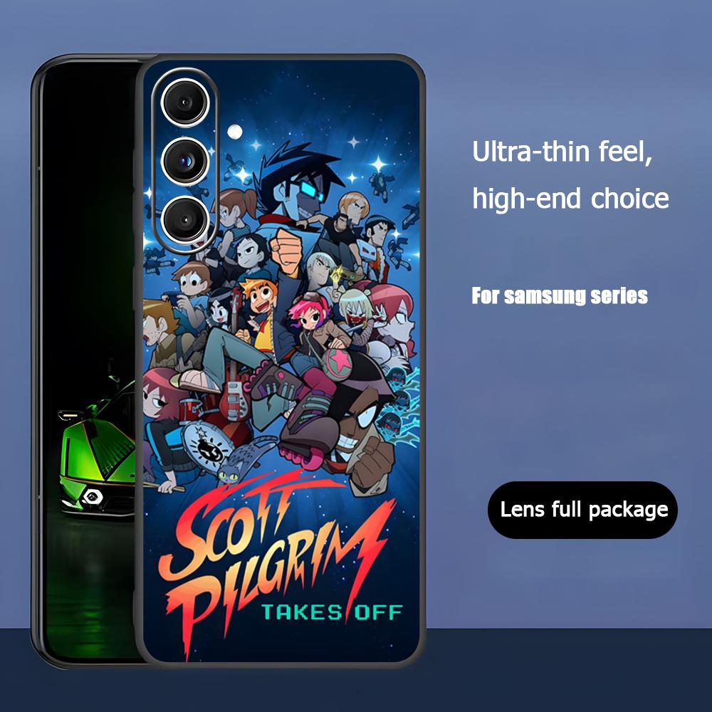 Anime Scott Pilgrim Takes Off Phone Case For Samsung Galaxy S26 S25 S24 S23 S22 S21 Plus Ultra Note20 Soft Black