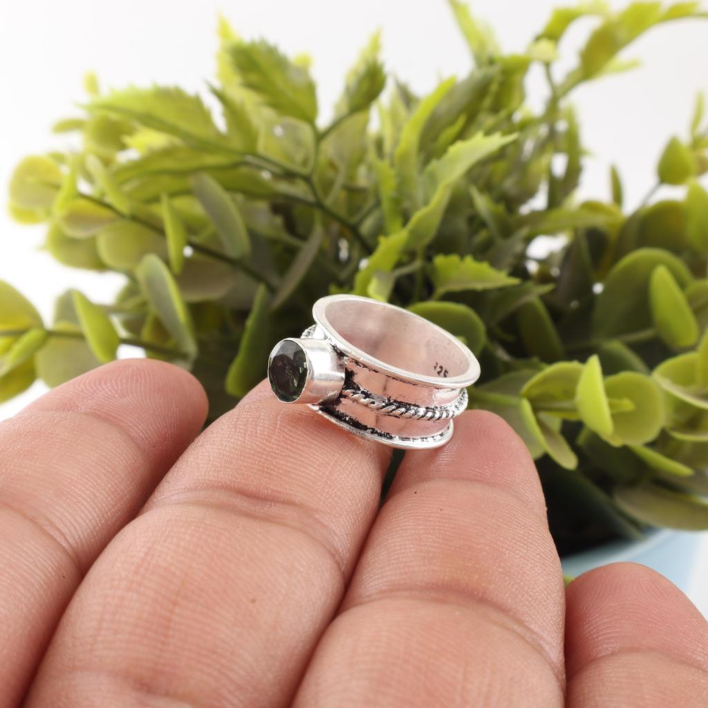 Green Tourmaline Gemstone Jewelry, 925 Sterling Silver Ring, Amazing Tourmaline Ring, Handmade Designer Jewelry For Women