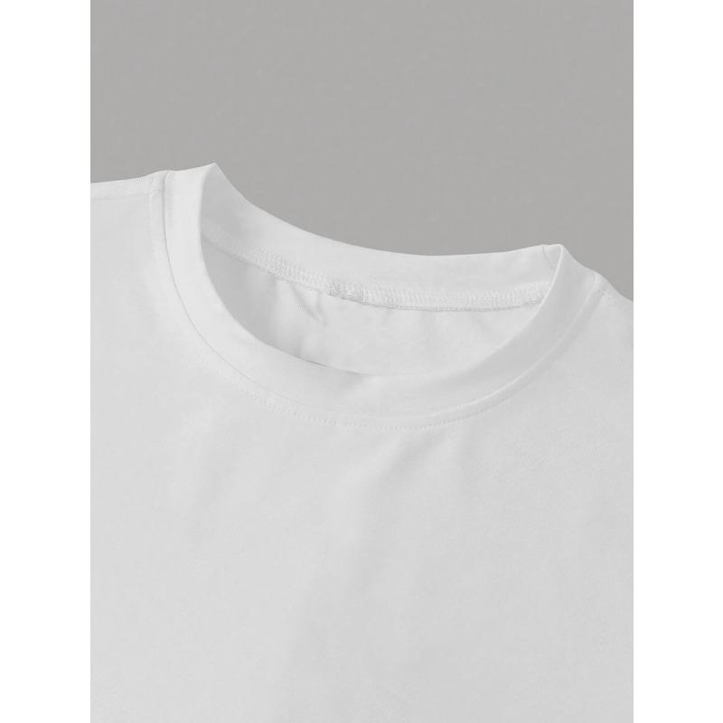 Europese maten T-shirt met korte mouwen met grafische prints van Mooie Lippen, Diamanten, Edelstenen en Dollarsymbolen, Casual Top met Ronde Hals