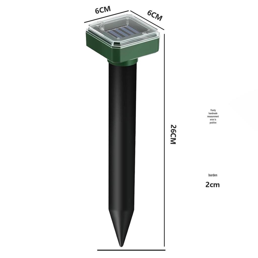 Solar Ultrasonic Animal Repeller: Mouse, Snake, Dog, Bird & Insect Deterrent for Orchards