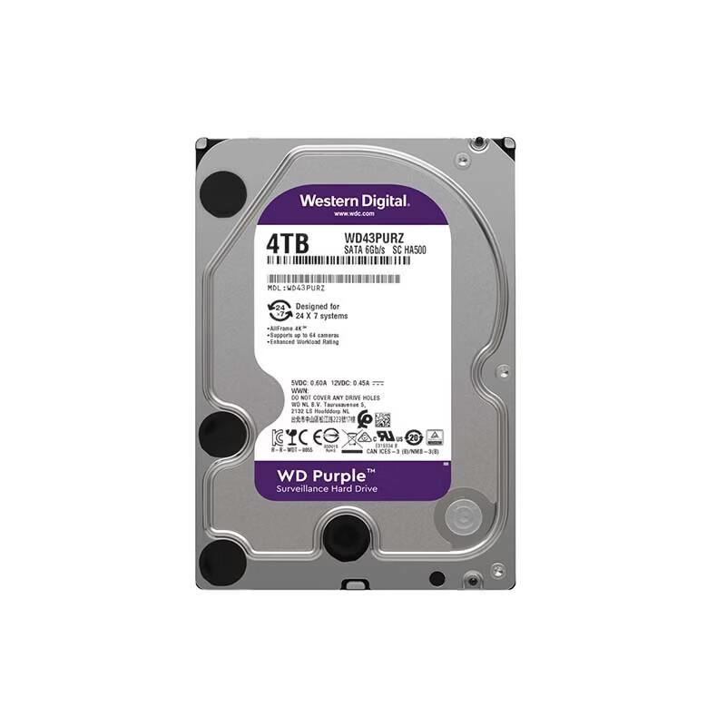 Western Digital WD Purple 4TB Surveillance Hard Drive