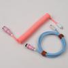 Laptop Keyboard Cable Type c to Usb c Long Coiled  Cable for Mechanical Keyboard Usb c Coiled aviator Cable