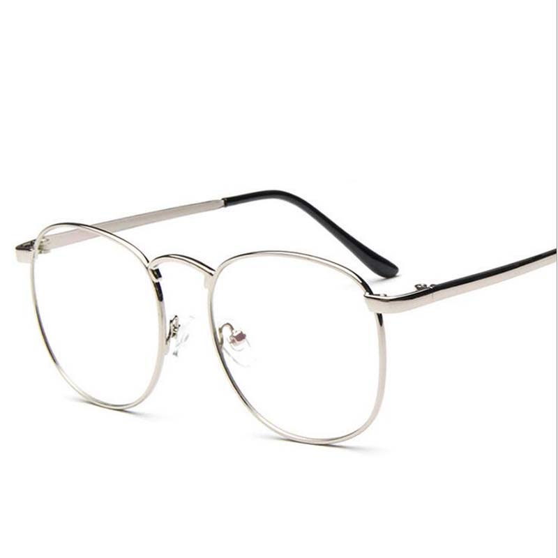Diopter Sph 0 -0.5 -1 -1.5 -2 -2.5 -3 -3.5 -4 -4.5 Finished Myopia Glasses Oversize Metal Frame Prescription Glasses