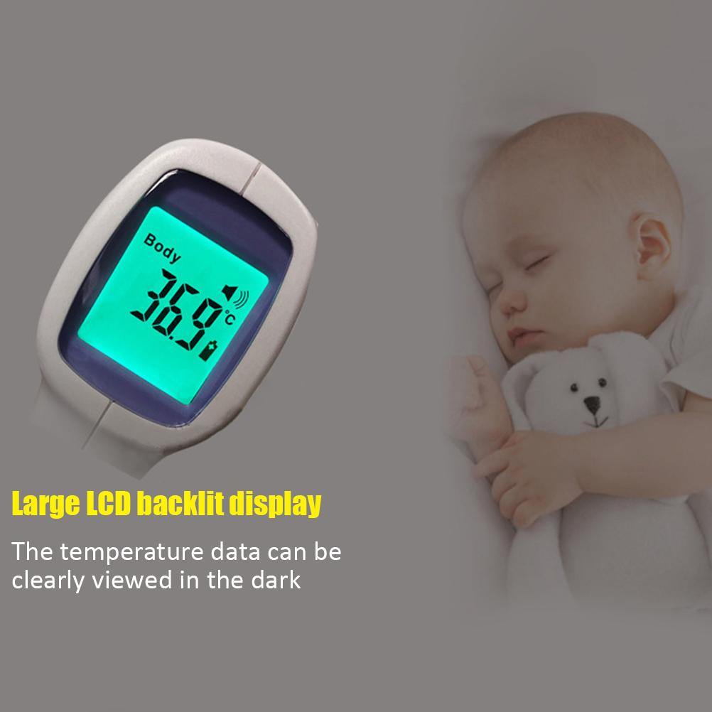 Infrarødt digitalt pannetermometer Berøringsfritt LED digitalt display Temperaturmåler for
