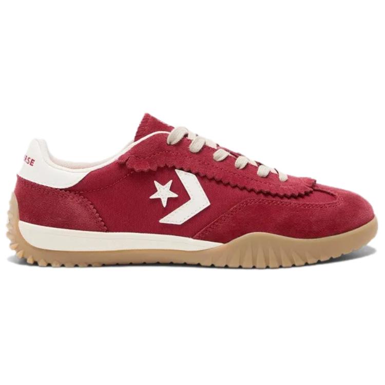 Converse Run Star Trainer Comfortable and Fashionable Shock-absorbing Slip-resistant Low-top Casual Shoes Unisex Red and White