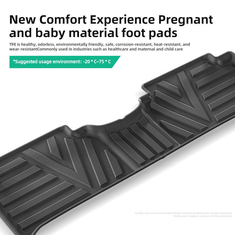Eco-Friendly TPE Floor Mats for 2021-2026 Kia Sorento - Dirt Resistant and All-Weather Protection