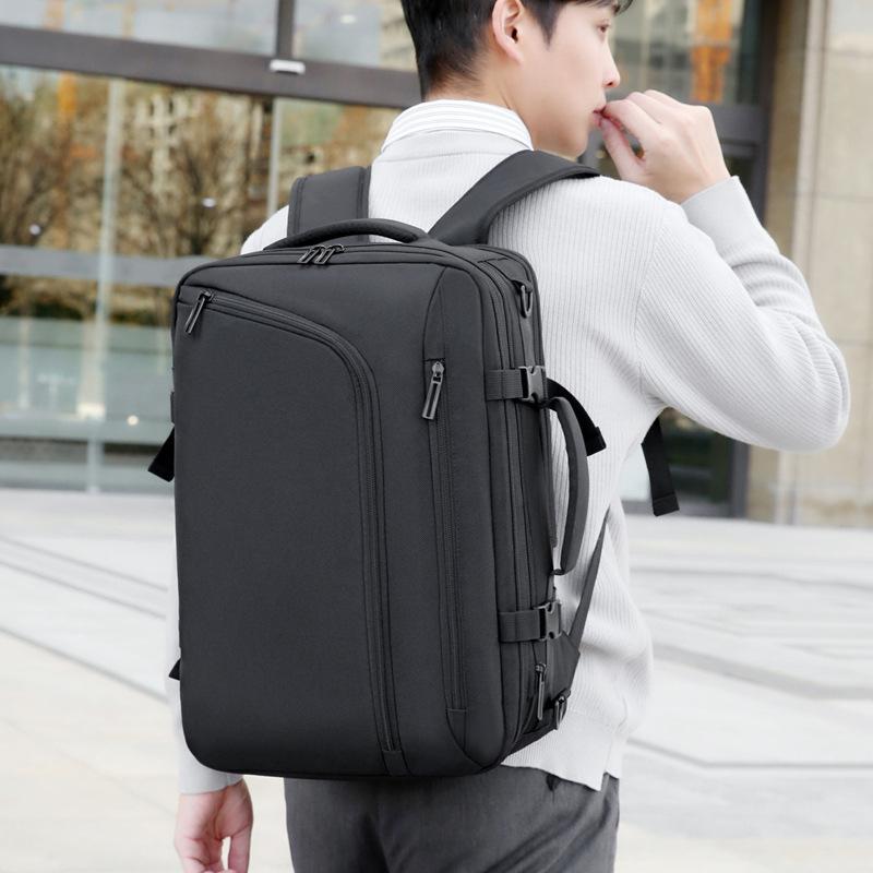Men's Backpack with High-end Business Travel Backpack with Extended Large Capacity Travel Bag