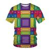 Summer Men's 3D Printed Crew Neck T-Shirt Fashion Versatile Trend Casual Breathable