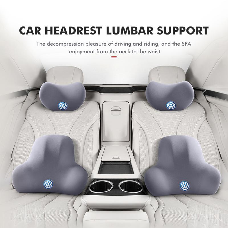 W139-W129Car Headrest Lumbar Support Driver Seat Lumbar Support Tools For Volkswagen VW Scirocco Jetta Beetle Golf 4 5 6 Passat Polo B5