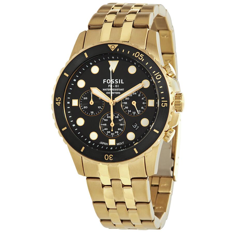 Fossil Men's Quartz Stainless Steel Three-Hand Watch Stainless Steel Case/Scratch Resistant Glass Fs5836