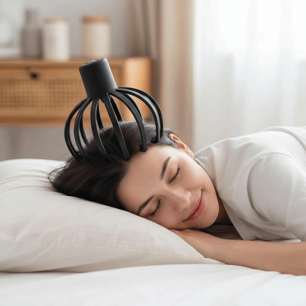 Type-C Electric Head Massager Multi-touch Head Scratcher Scalp Massager  for Relief Head Fatigue