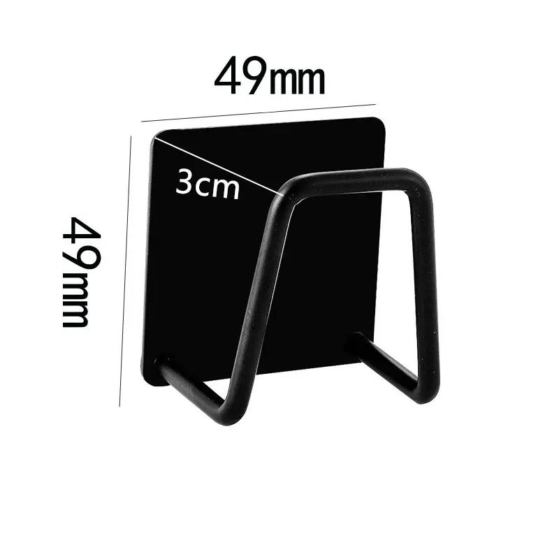Kitchen Sponge Racks Self Adhesive Sink Sponges Drain Drying Rack Holders Stainless Steel Wall Hooks Home Storage Hook Organizer