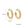 Minimalist Geometric Twisted Hoop Earrings for Women Simple Circle Gold Color Huggies Earring Ear Buckle Fashion Party Jewelry