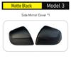 USVOTOV Rearview Side Mirror Guard Cover for Tesla Model 3 Y YL Accessories 2026 2025 Anti-Scratch Protector A Sportier Trim Cap
