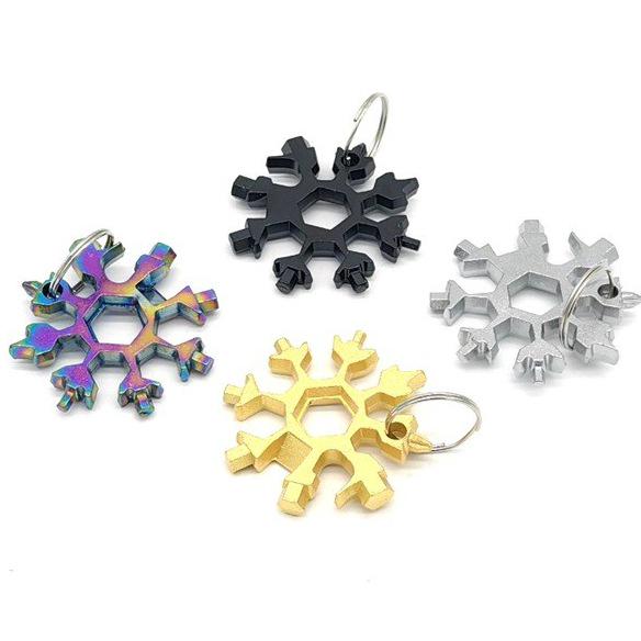 Colorful 18-in-1 Snowflake Multi-Tool Wrench