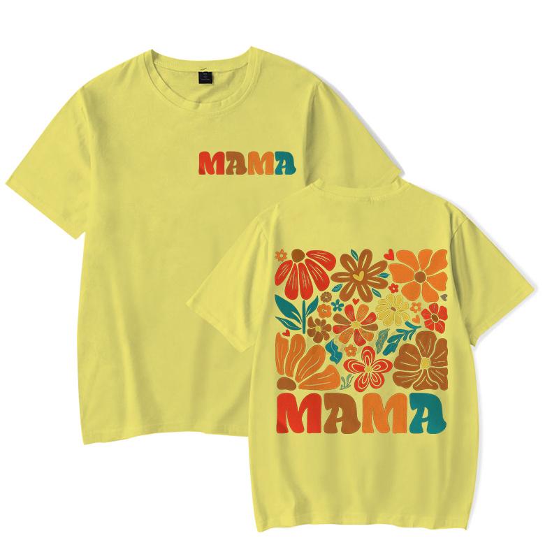 

Горячая Распродажа Женская Одежда Мама Цветок Бохо Винтажные Футболки Подарок на День Матери Смешная Футболка Топы Бохо Цветочная Мама Футболка с Коротким Рукавом 4XL